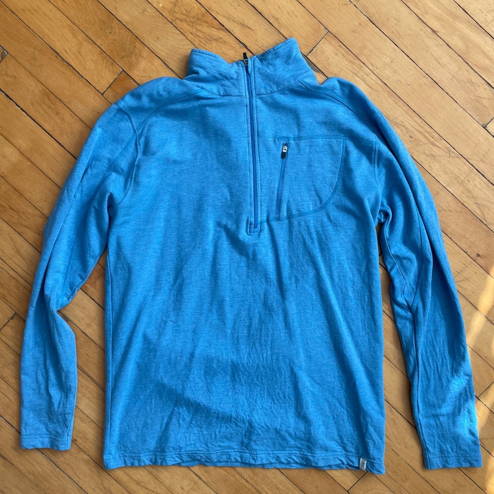 Men's Tasc Blue Quarter-Zip Shirt